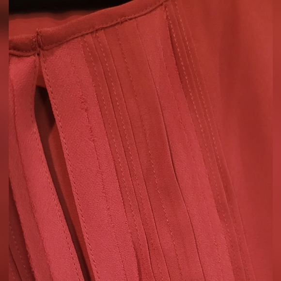 White House Black Market Blouse in Red wine color, long sleeve 12 - Picture 6 of 7